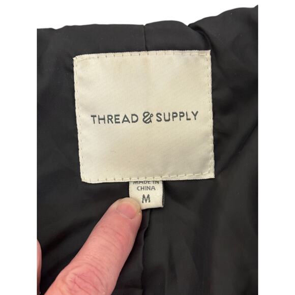 Thread & Supply Southwestern Wrap Jacket M Women Gray Blue Western Aztec Outdoor - Picture 4 of 6